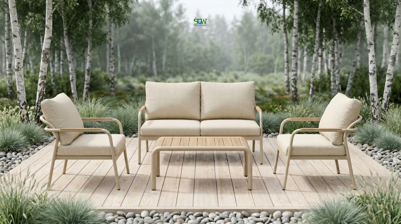 saigon wicker sofa full set 3